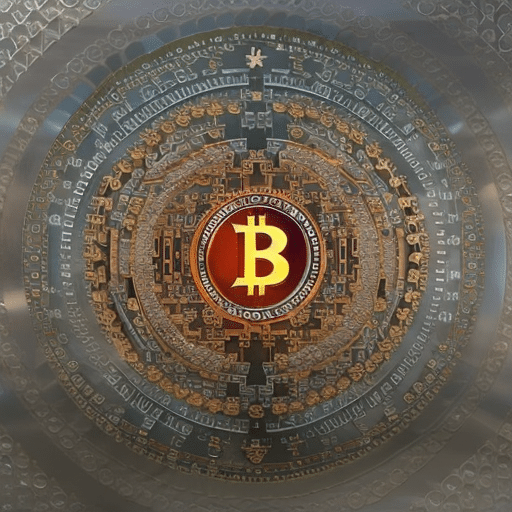 An image of a vibrant puzzle piece merging with a transparent Bitcoin symbol against a backdrop of charitable causes, symbolizing the integration of cryptocurrency and philanthropy