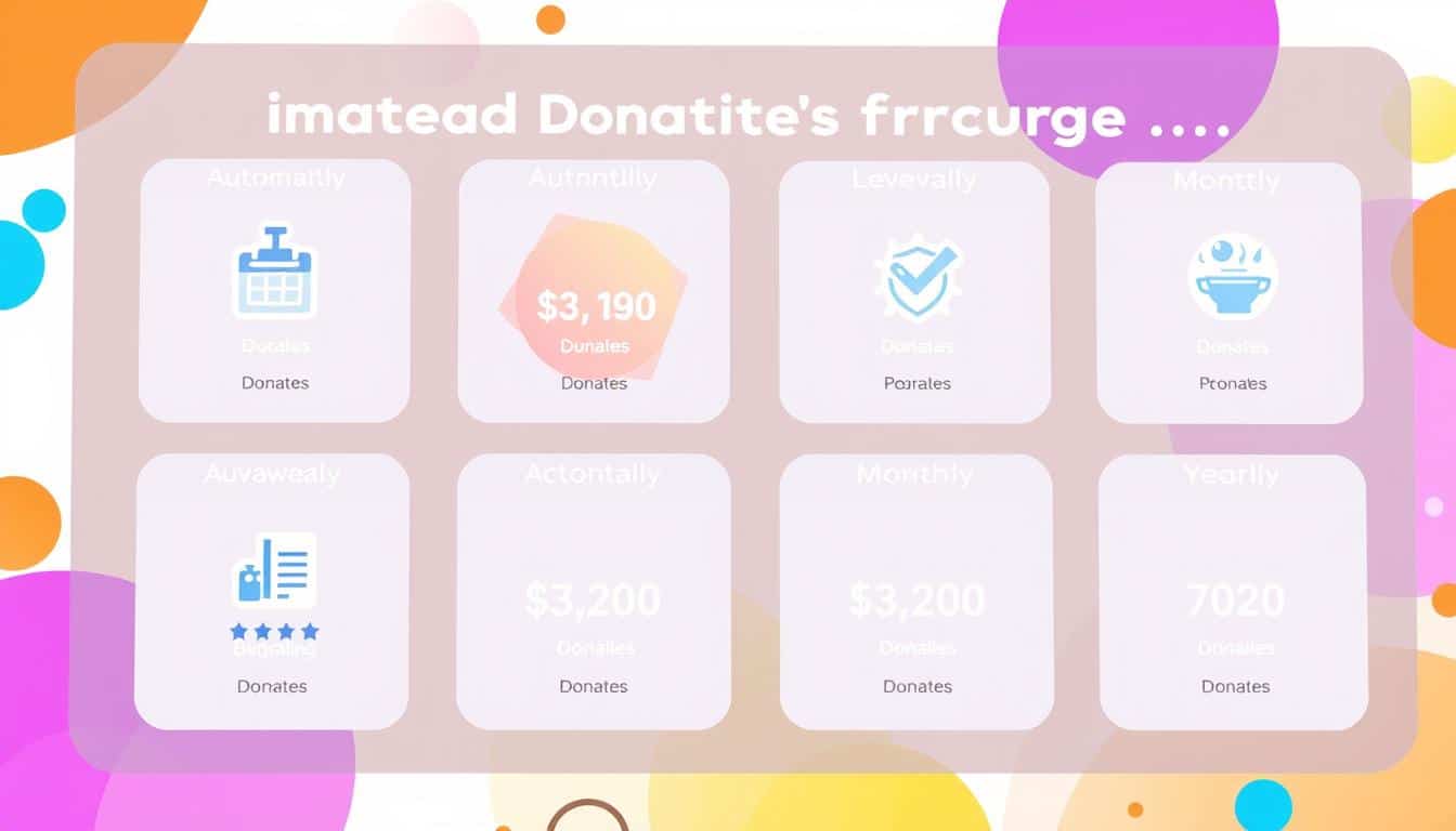 automated donation frequency options